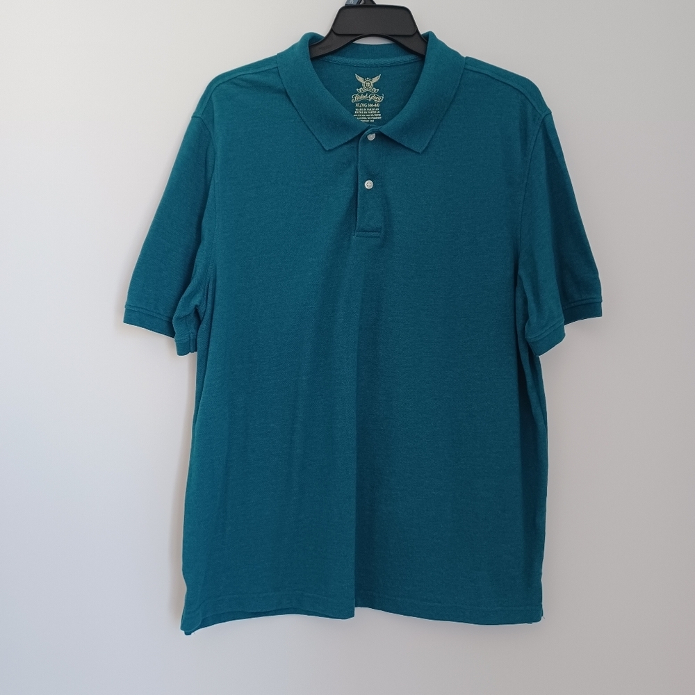 Faded Glory Men's Shirt Short Sleeve XL Green